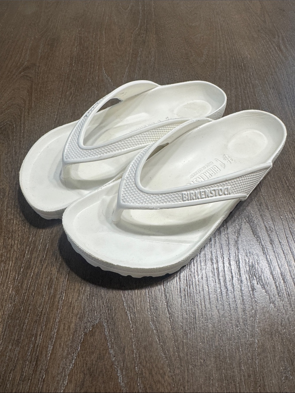 Birkenstock White Women's EVA Thong Sandals